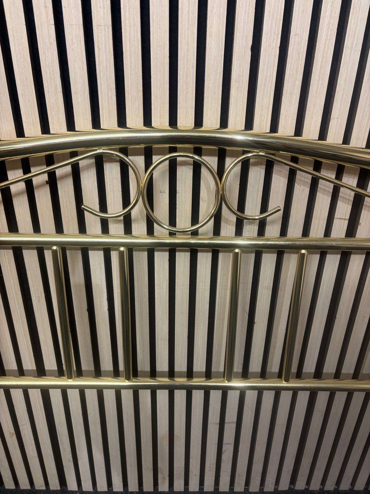 4ft 6 brass headboard 3126