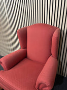 Switch Red fabric solid wooden framed armchair 3126 2 image