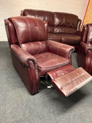 Switch 3+1+1 Real wine leather sofa suite with reclining armchairs (W 190 x D 110 cm) 3225 2 image
