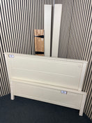 5ft cream painted solid wood sleigh bed frame  44543