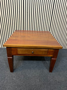 Switch Solid teak square lamp table with drawer (H 50 x W 75 x D 75 cm) 3126 2 image