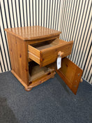 Switch Natural pine 1 drawer bedside locker 3126 3 image