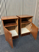 Mahogany 1 door bedside locker with shelf (SET OF 2) 2226