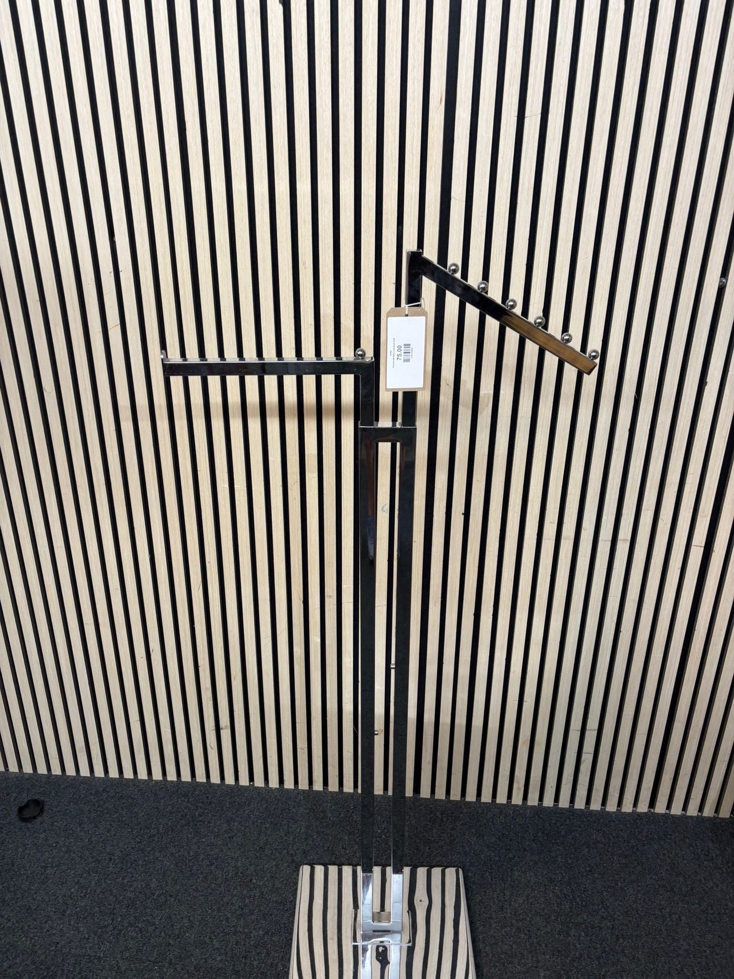 Chrome tall tiered coat stand 2226