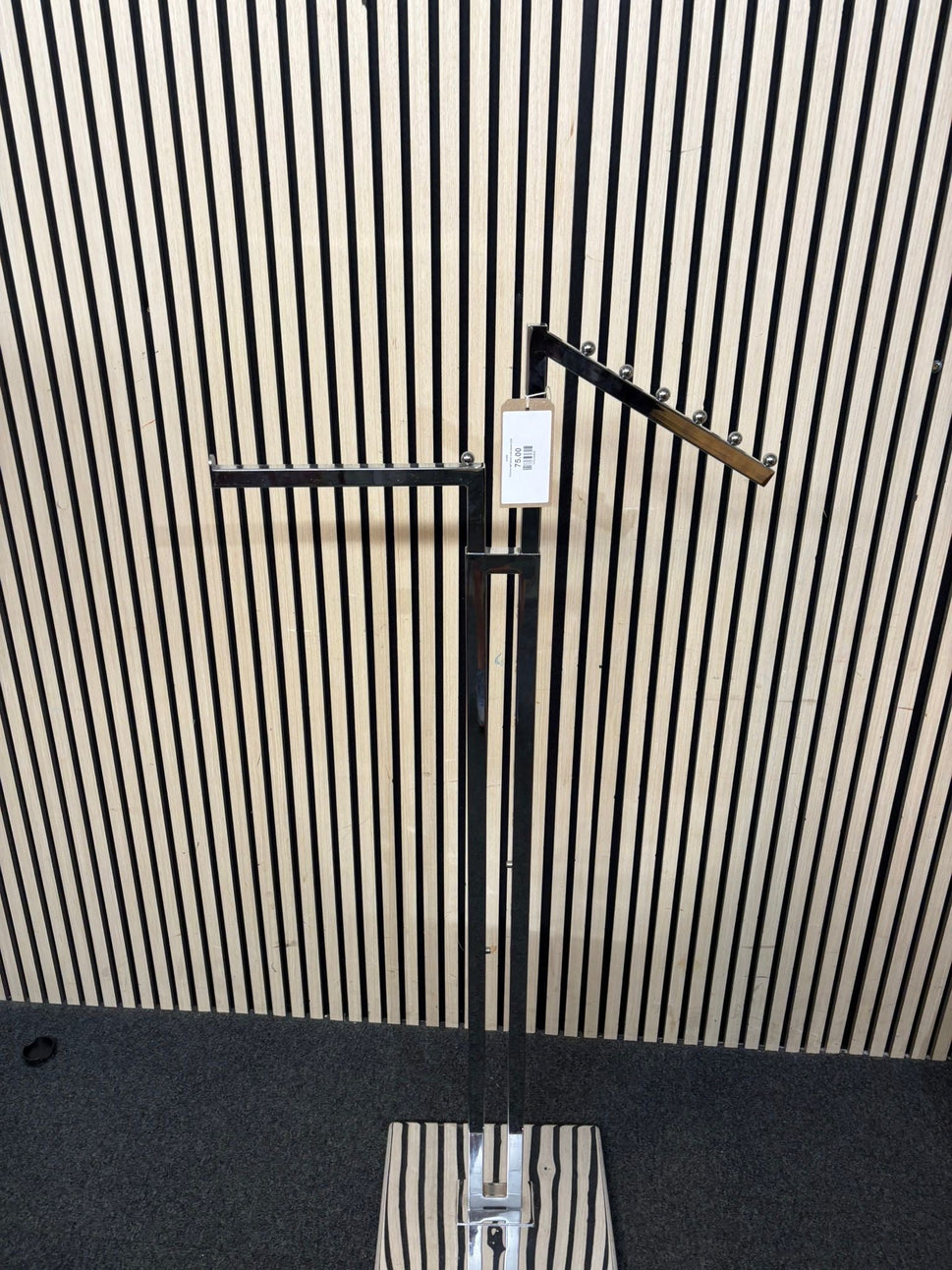 Chrome tall tiered coat stand 2226