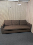 Switch Large 3 seater Ikea brown fabric sofa bed (Width 230 cm) 43340 2 image