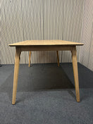 Natural oak large dining table with oak legs (W 160 x D 89 cm)
 43540