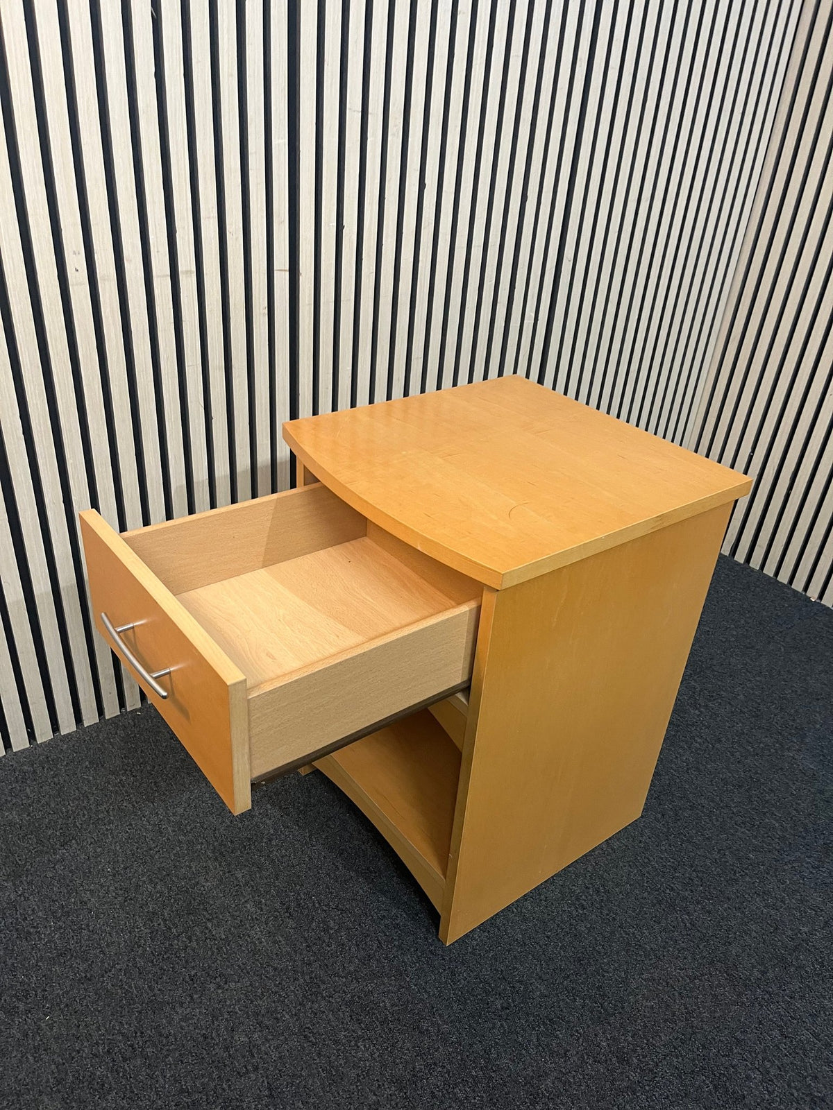 Beech 1 drawer bedside locker  43842 - image 2