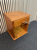 Solid pine 1 drawer bedside locker 43951