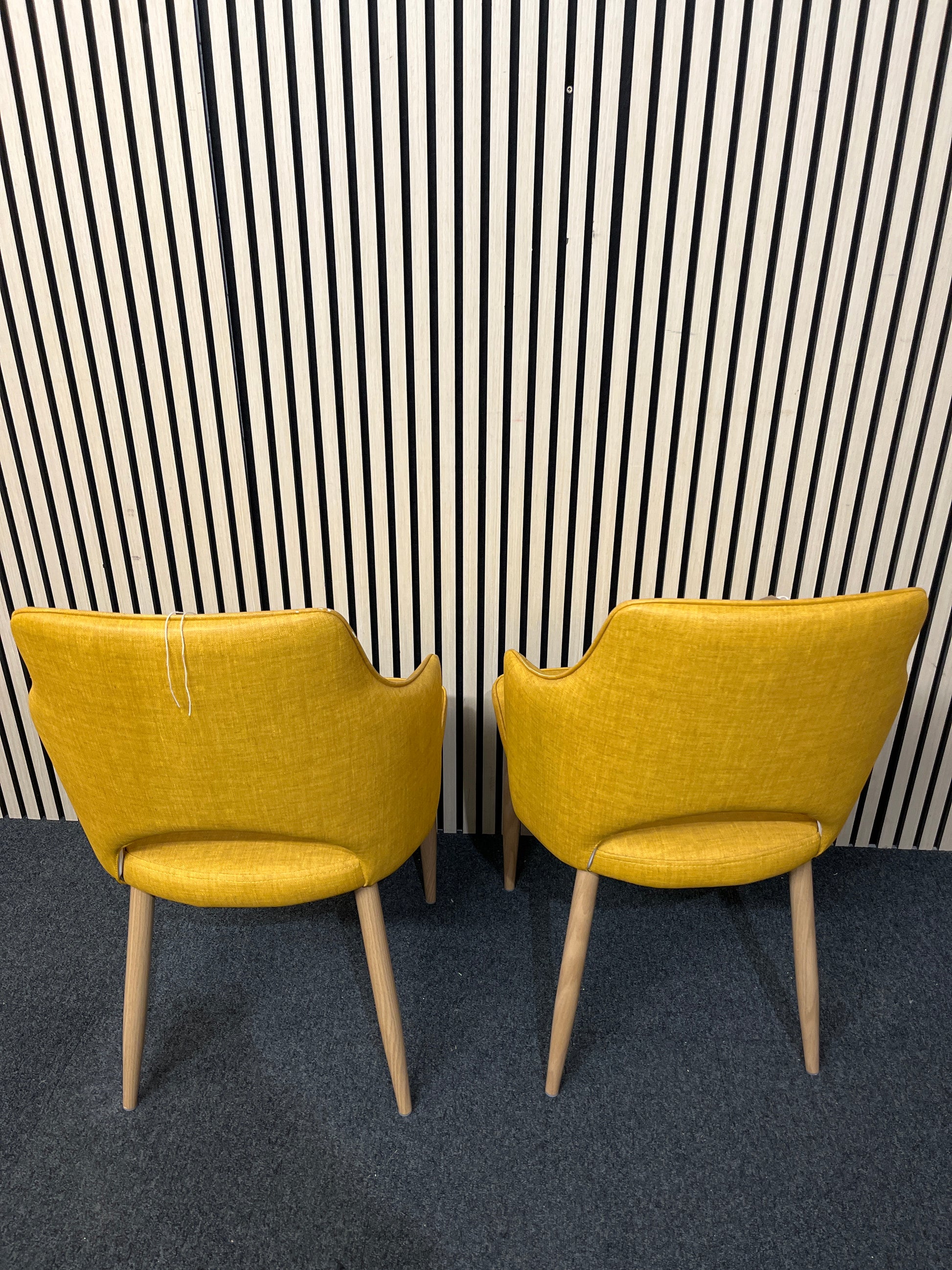 Calligaris Mustard fabric dining chair (SET OF 2)