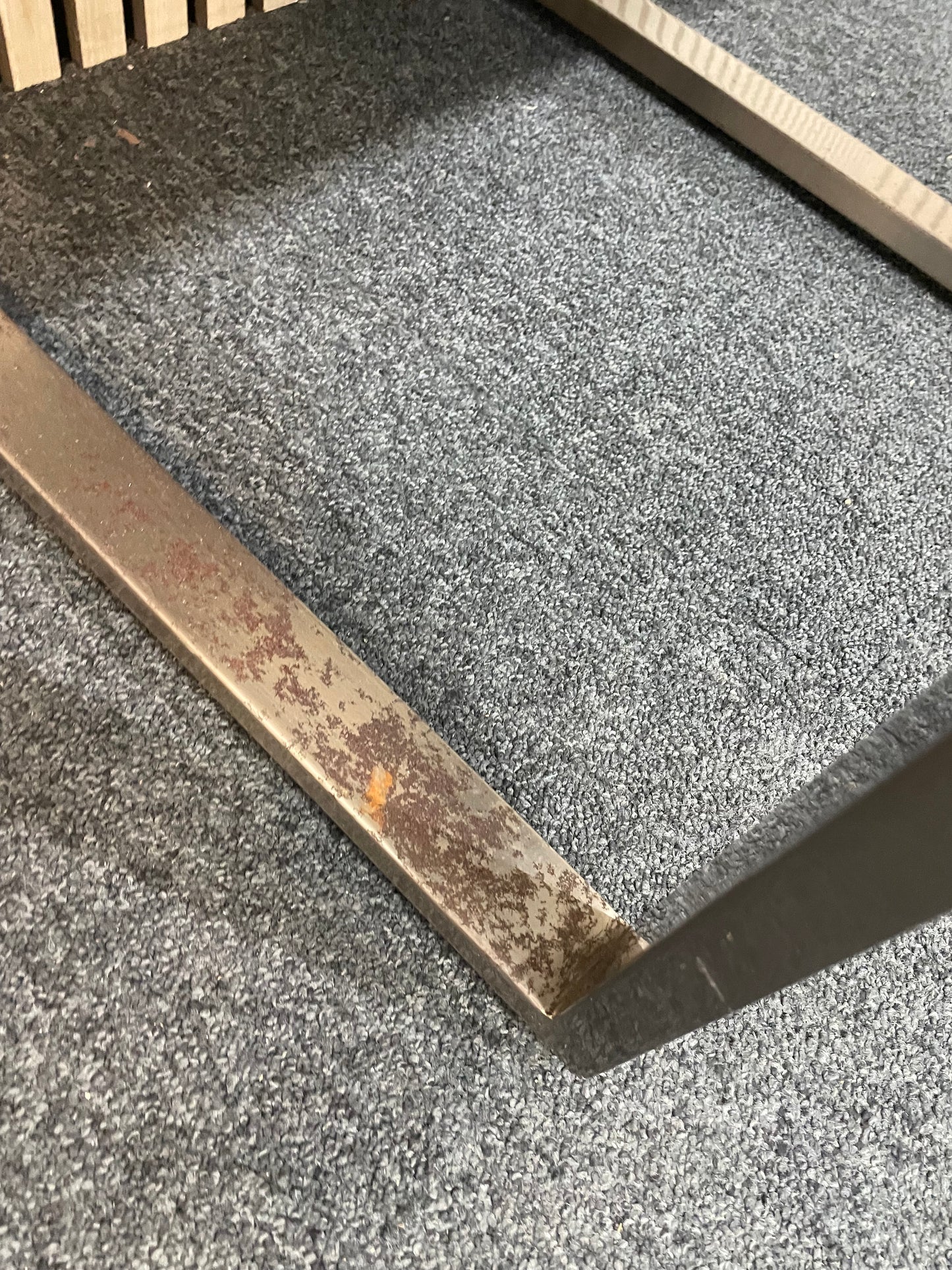 Low darkwood and glass side table  3126