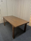 Stained oak veneer dining table (L 180 x W 90 cm) 44021