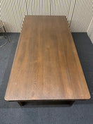 Stained oak veneer dining table (L 180 x W 90 cm) 44021