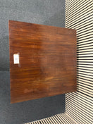 Solid wood low dark wood stained coffee table (H 46 x W 100 x D 100 cm)  44265
