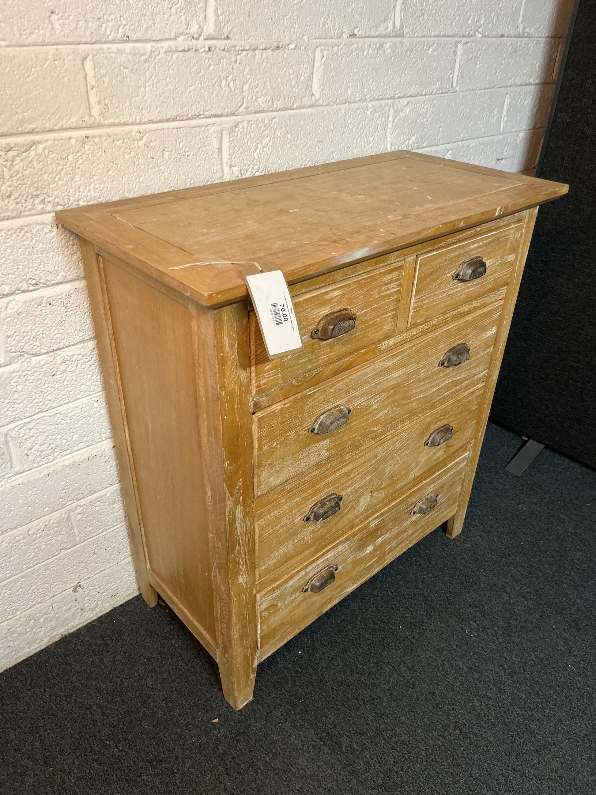 3+2 natural pine chest of drawers 2225