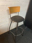 Switch Tall chrome framed tall bar stool, beech framed  3225 3 image