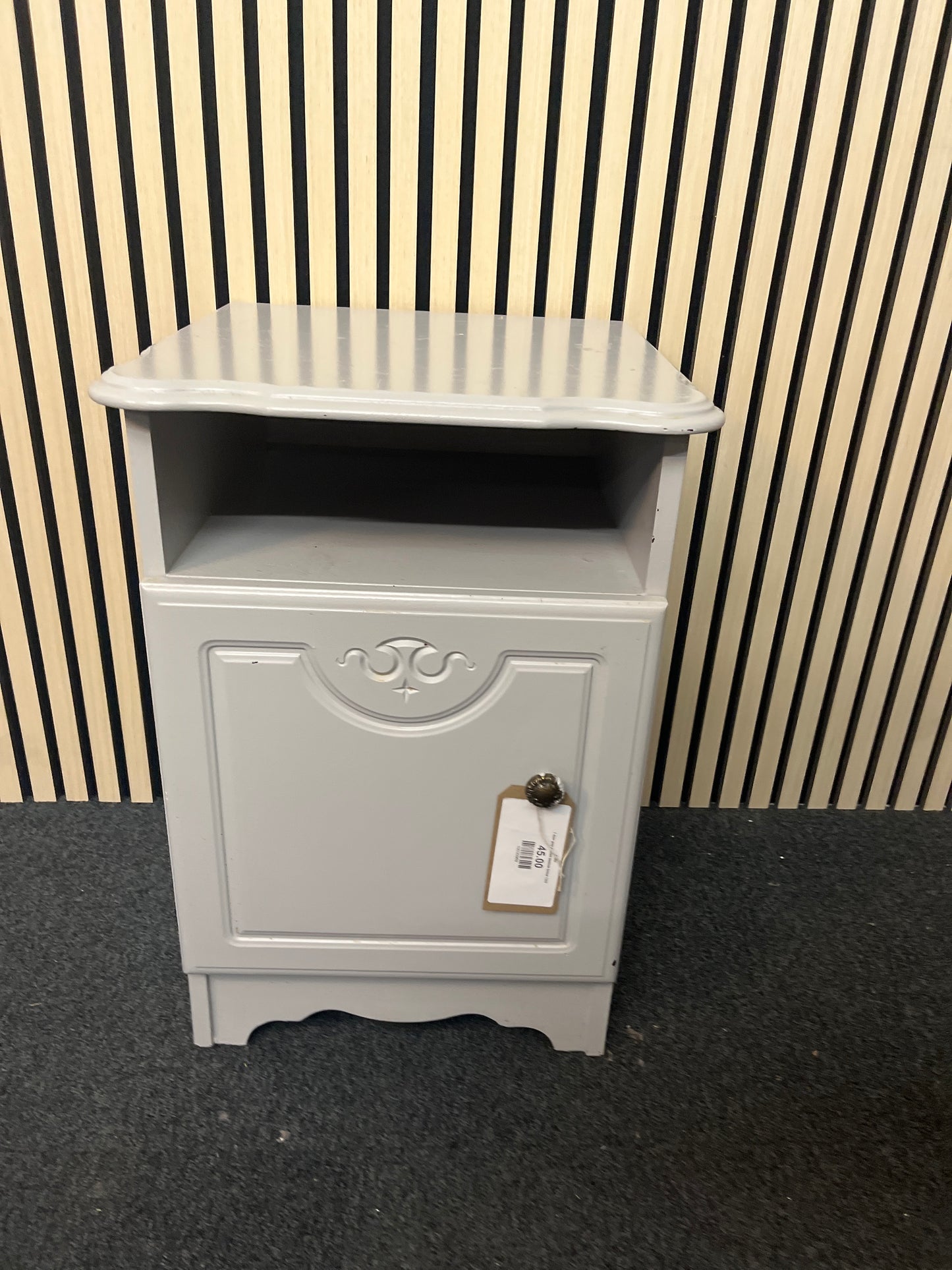 1 door grey painted bedside locker 1325