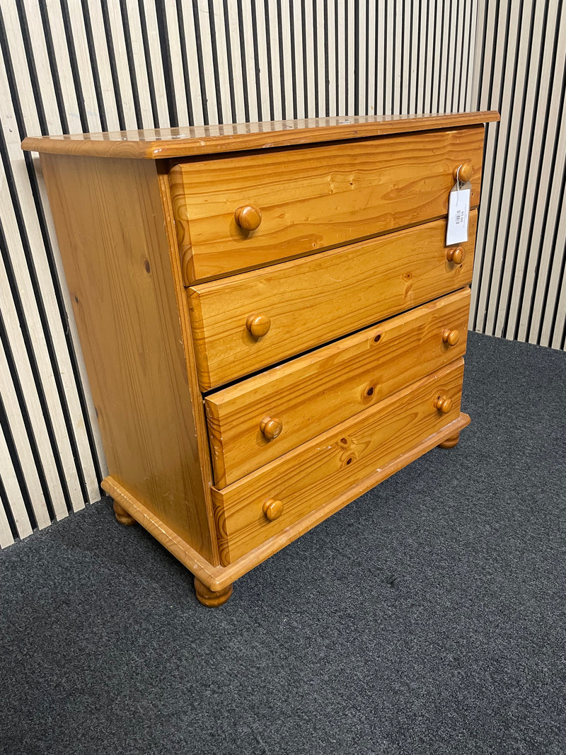 4 Drawer Pine Chest of Drawer  44423