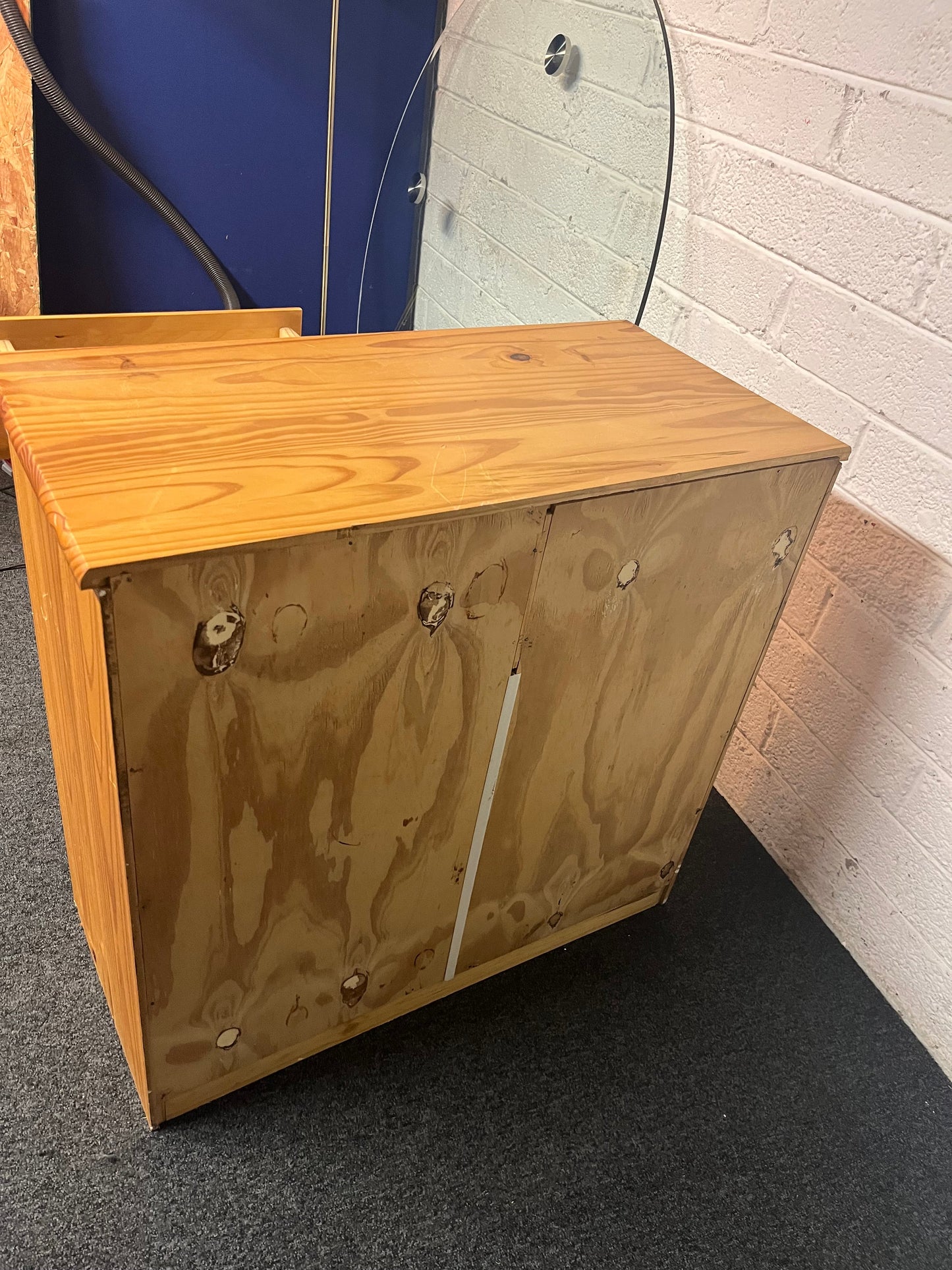 3+2 solid pine chest of drawers (H 75 x W 79 x D 40 cm) 2225