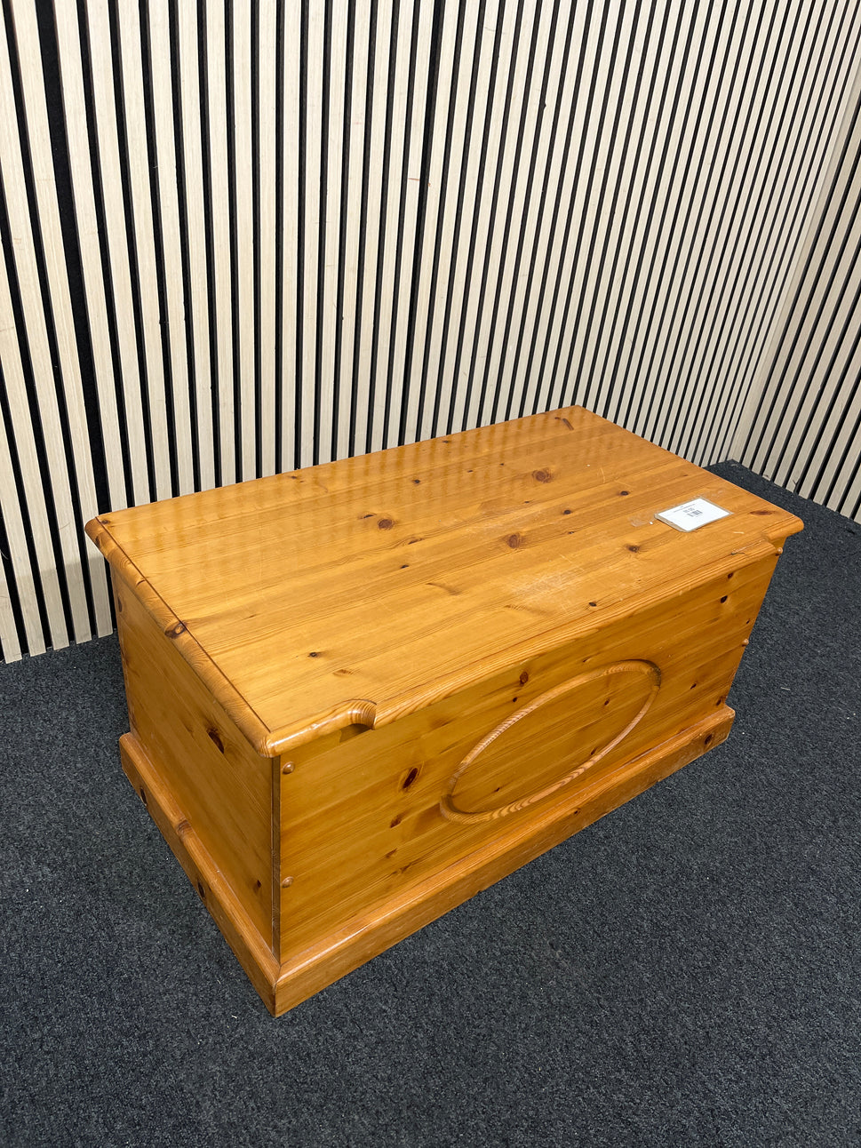 Natural Pine Top Open Blanket Box 1226