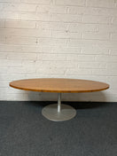 Switch Cherry low oval coffee table with grey metal frame (H 44 x W 135 x D 66 cm 1325 2 image