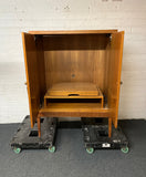 Switch Large retro teak tv storage unit with extendable tv holder (H 148 x W 106 x D 60 cm) 2425 2 image