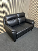 Two seater dark brown sofa (Width 147, depth 84 cm)  44617