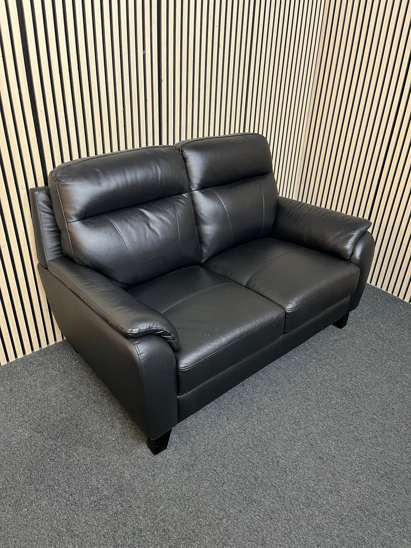 Two seater dark brown sofa (Width 147, depth 84 cm)  44617