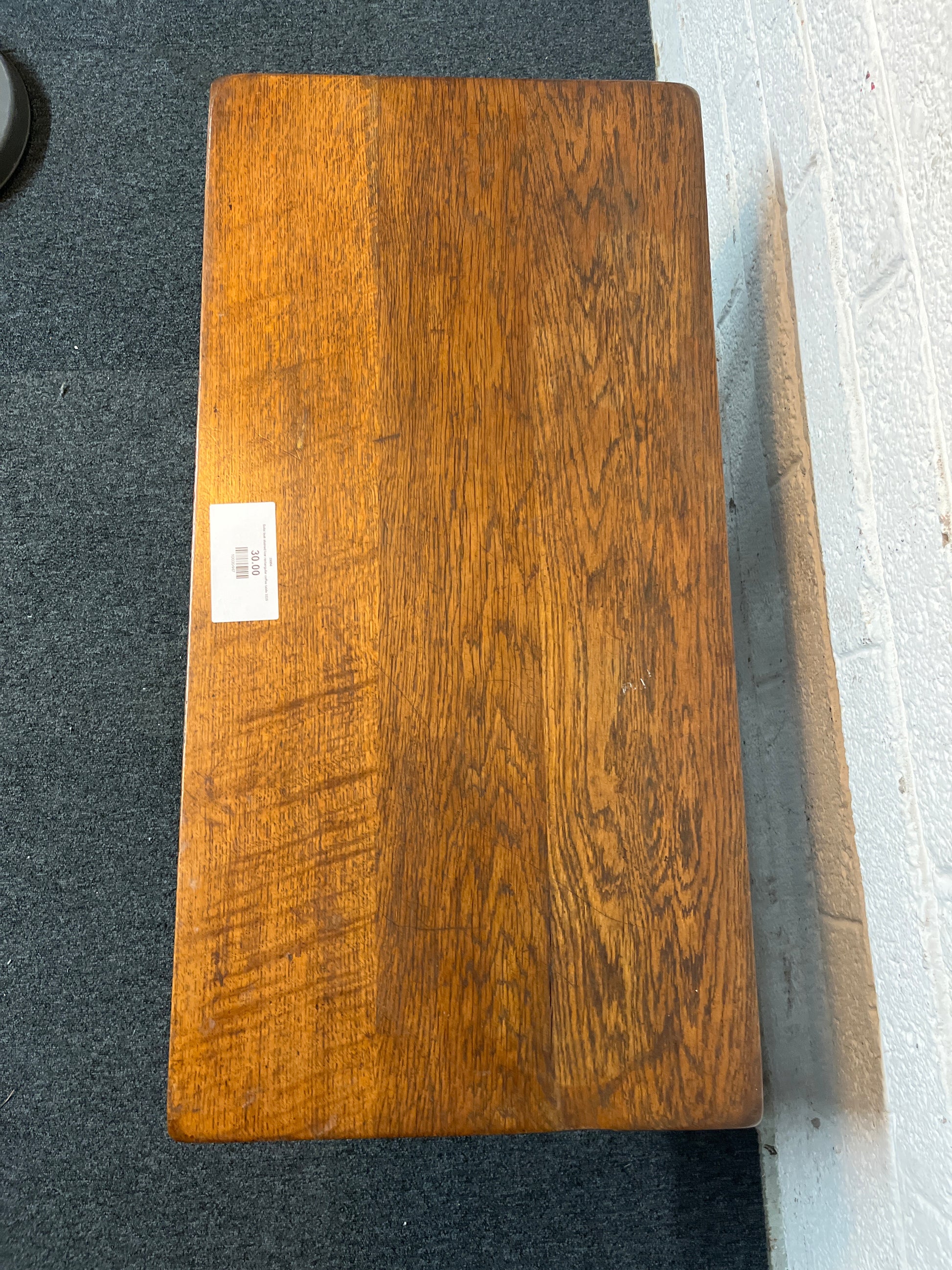Solid teak stained low rectangular coffee table 3225