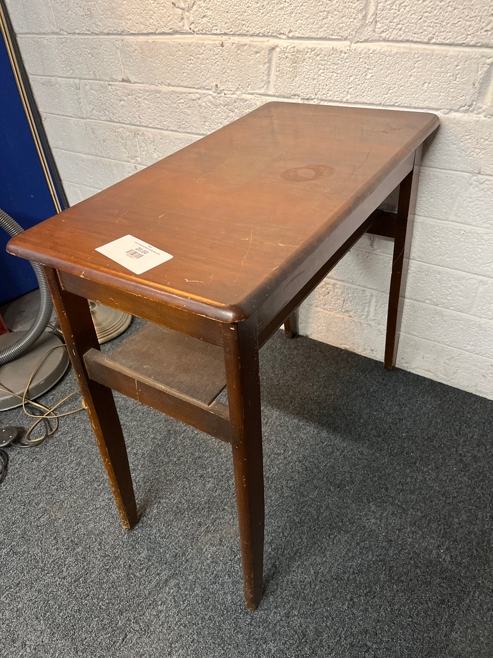 Small mahogany tiered console table  2225