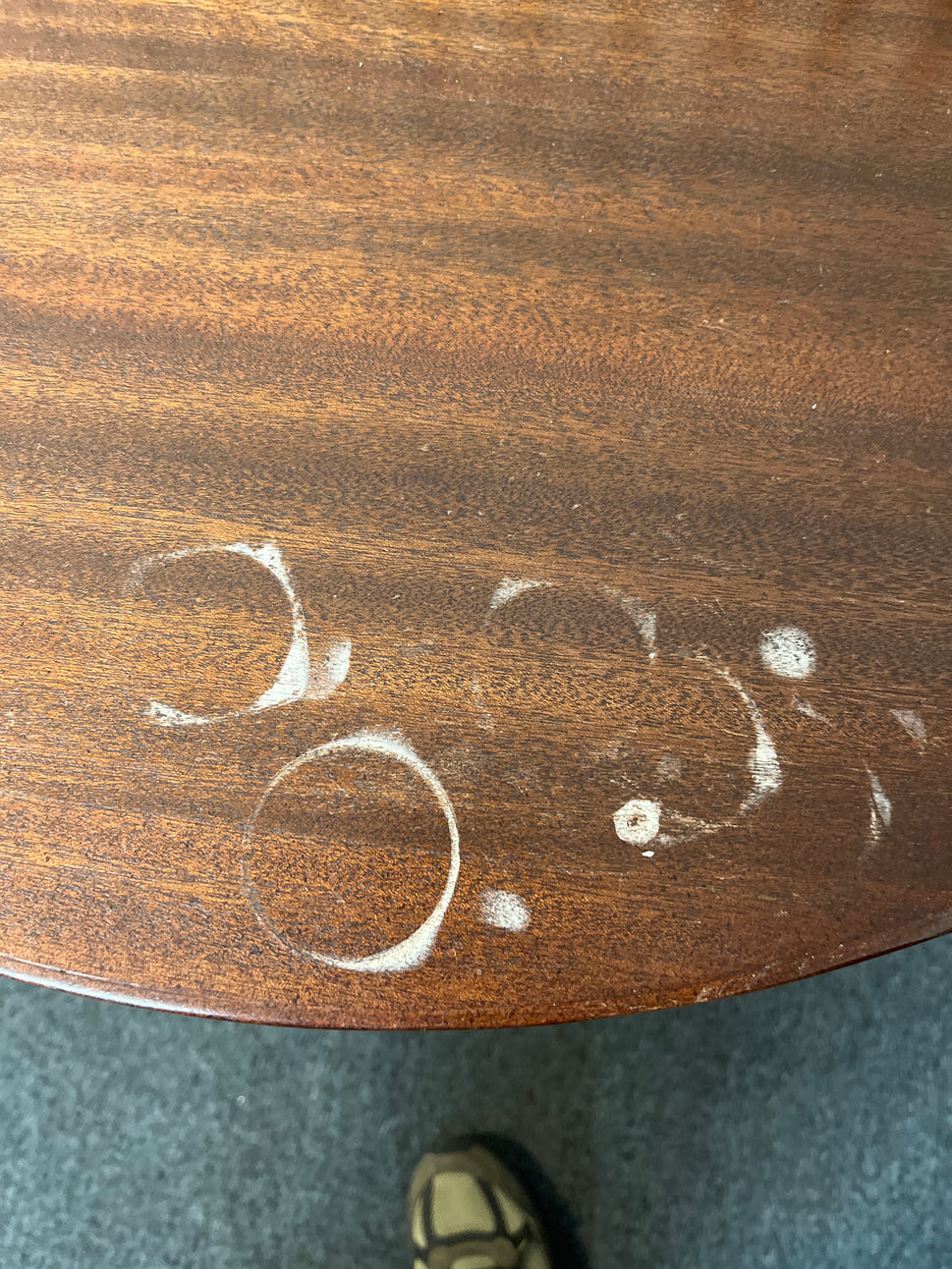 Mahgoany half moon hall stand 2425