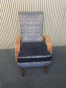 Switch Bentwood deep navy fabric armchair  2425 2 image