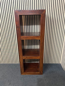 Switch Tall slim dark wood stained 3 shelf bookcase (H 138 x W 51 x D 36 cm) 2226 2 image