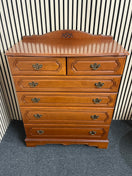 Rossmore 4+2 tall mahogany chest of drawers (H 105 x W 90 x D 45 cm)  44669