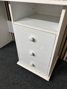 Switch White painted wooden 3 drawer study desk 43616 2 image