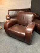Switch 3+2+1 Dark brown leather modern sofa suite 2225 3 image