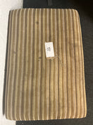 Switch Cream stripe fabric solid wood frame footstool 2225 2 image