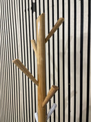 Switch Tall Pine coat stand with white metal base 2 image