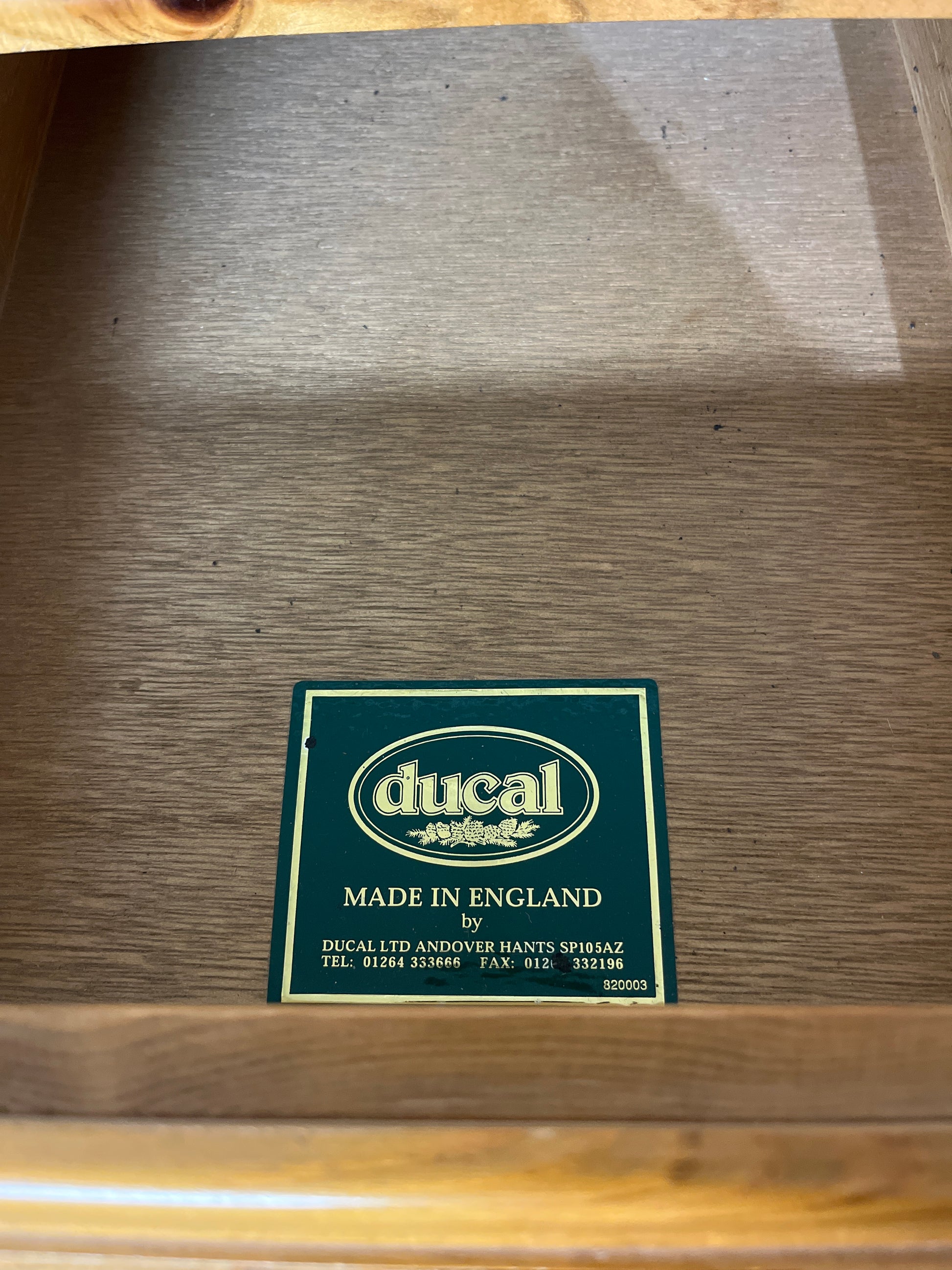 Natural pine 3 drawer bedroom dresser (H 150 x W 124 x D 57 cm) 3126
