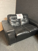 Switch 2 + 1 Black Leather sofa suite  3225 3 image