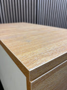 Switch Wooden 800 desk high pedestal (800mm deep) - Oak/White 3 image
