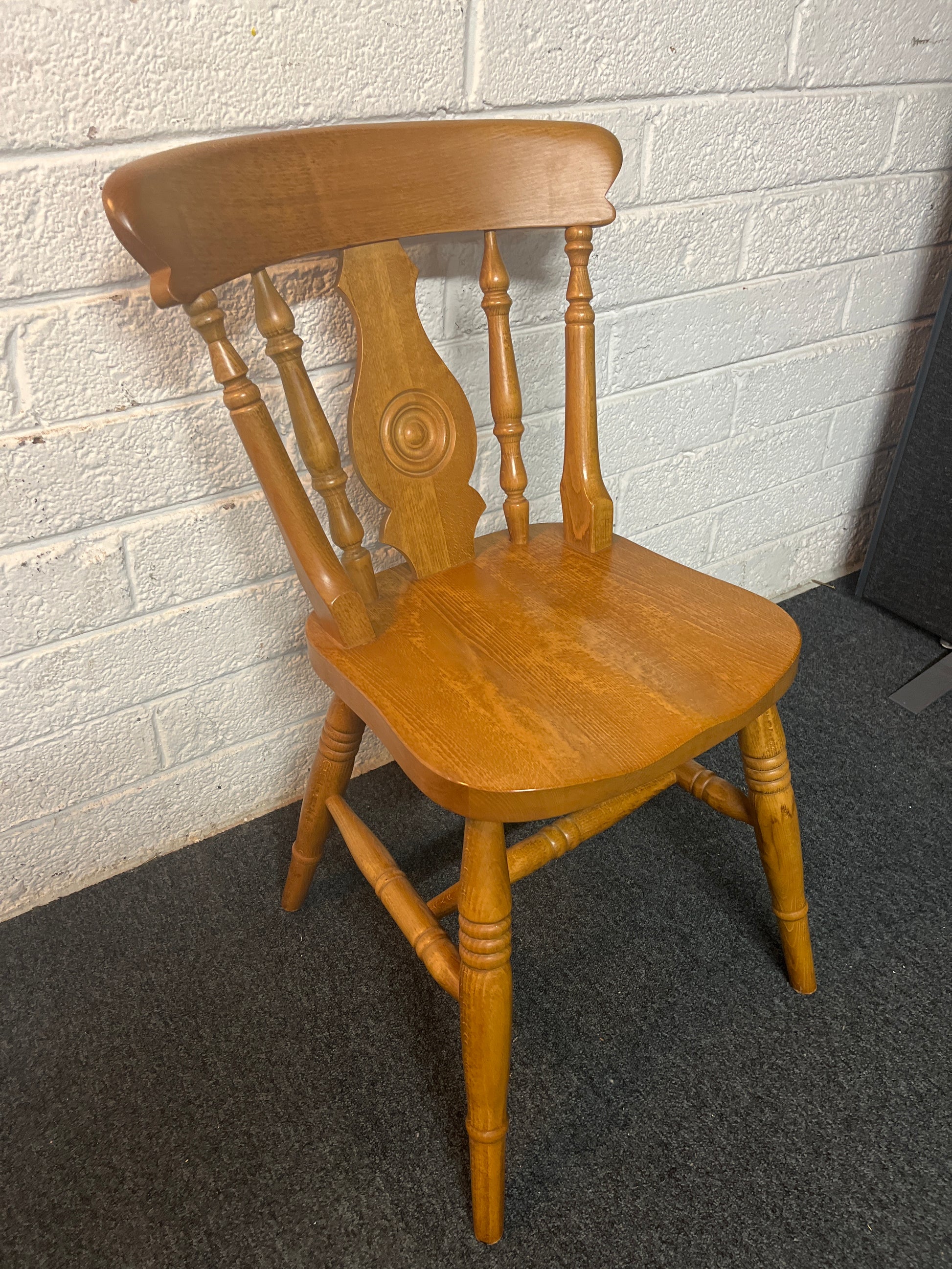 Solid Pine spindle back dining chair  2225