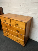 Switch Natural pine 3+2 pine chest of drawers (H 73 x W 82 x D 39 cm) 1325 3 image