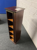 Switch Solid dark wood revolving tall boy storage unit with built in picture frames (H  850 x W 250 x D 250 mm) 3125 2 image