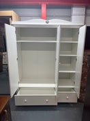 Switch White laminate 3 door 2 drawer wardrobe (H 196 x W 156 x D 50 cm) 1325 3 image