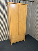 Switch Tall beech two door wardrobe with two base drawers (H 208 x W 88 x D 58 cm) 1425 3 image
