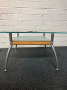 Switch SECONDHAND frosted and clear glass low coffee table 3 image