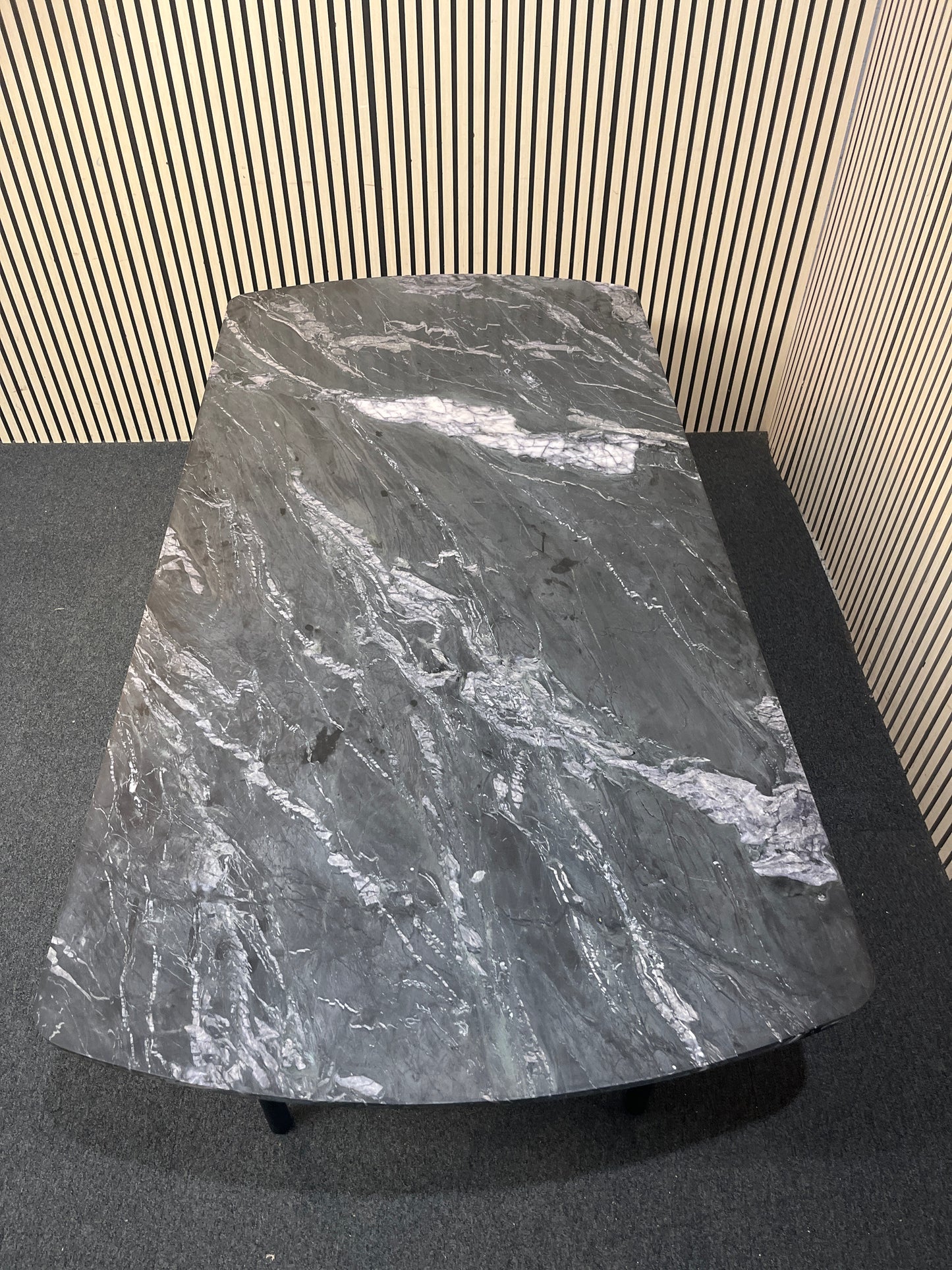 Large dark granite mix dining table 180Lx90Dx72H 43536