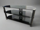 Switch Black glass tiered TV unit  2125 3 image