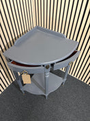 Switch Corner Solid Grey Lamp Table with brass rings 2 image